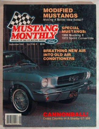 MUSTANG MONTHLY 1982 SEPT - 'E' PONY, OLYMPIC SPECIAL